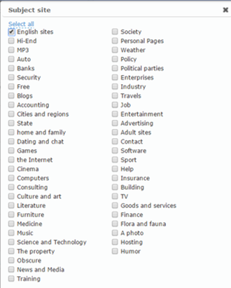 site choices in sape